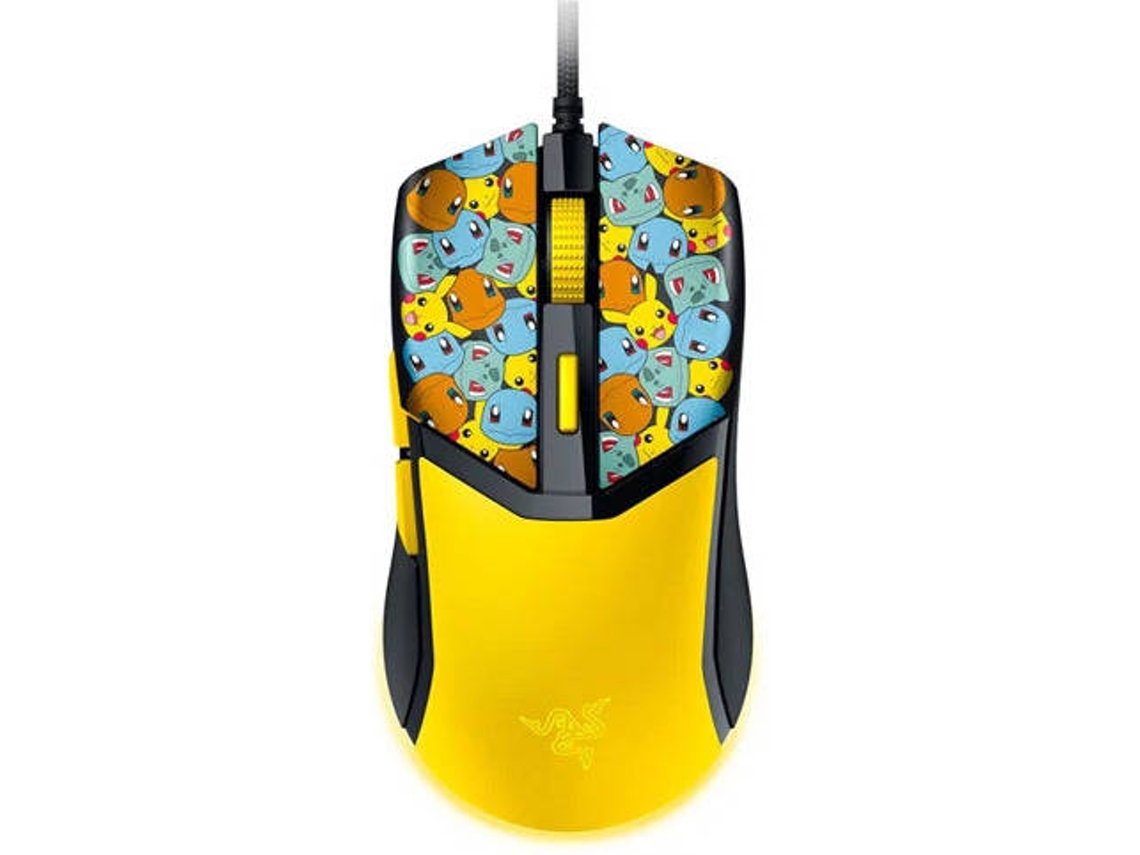 Rato Gaming RAZER Cobra - Pokémon Edition (8500 dpi - Preto e Amarelo)