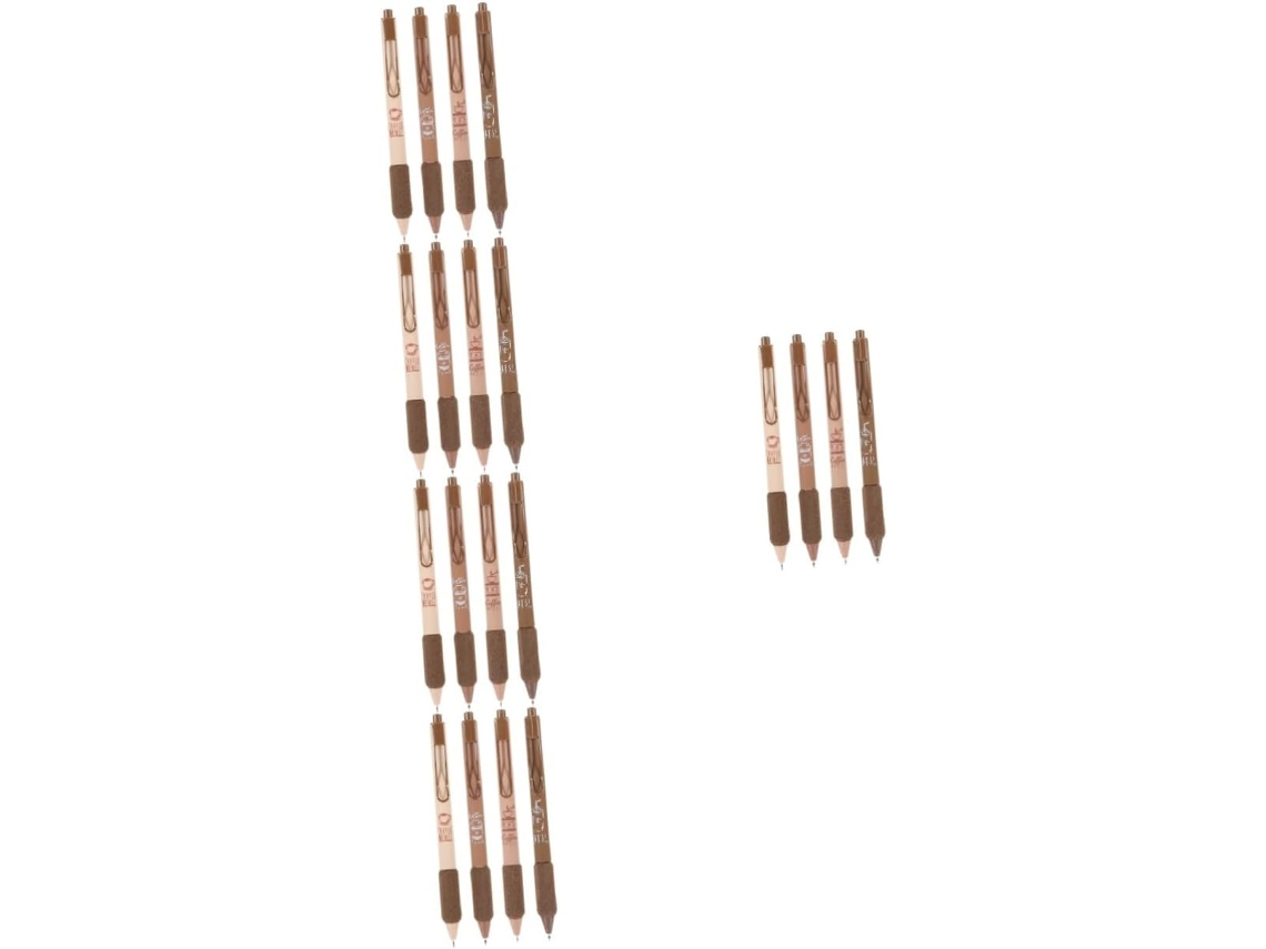 Conjunto De 5 Canetas Gel Com Botão Pressão E Decorativas Para