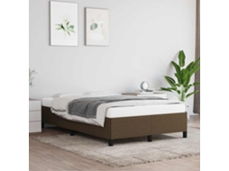 Vidaxl Estrutura De Cama Sem Colchão 120x190cm Castanho Escuro