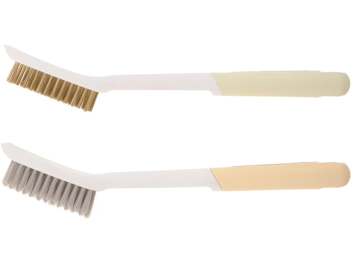 Conjunto De 2 Escovas Limpeza Para Cozinha Com Cerdas Pp E Nylon, Projetadas Para Fogões A Gás E Uso Em Cantos De
