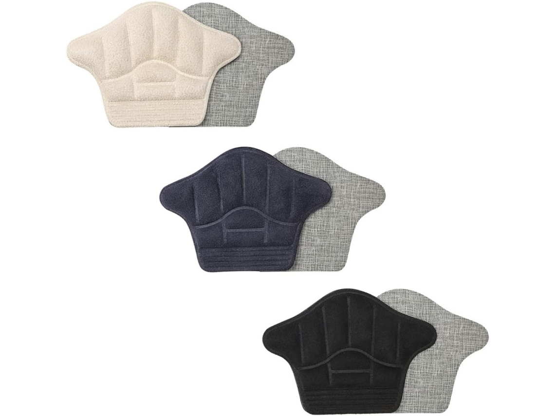 Ipetboom 3 Pares De Almofadas Antiderrapantes Para Calcanhar, Almofadas Macias De Camurça E Esponja Para Sapatos Casuais