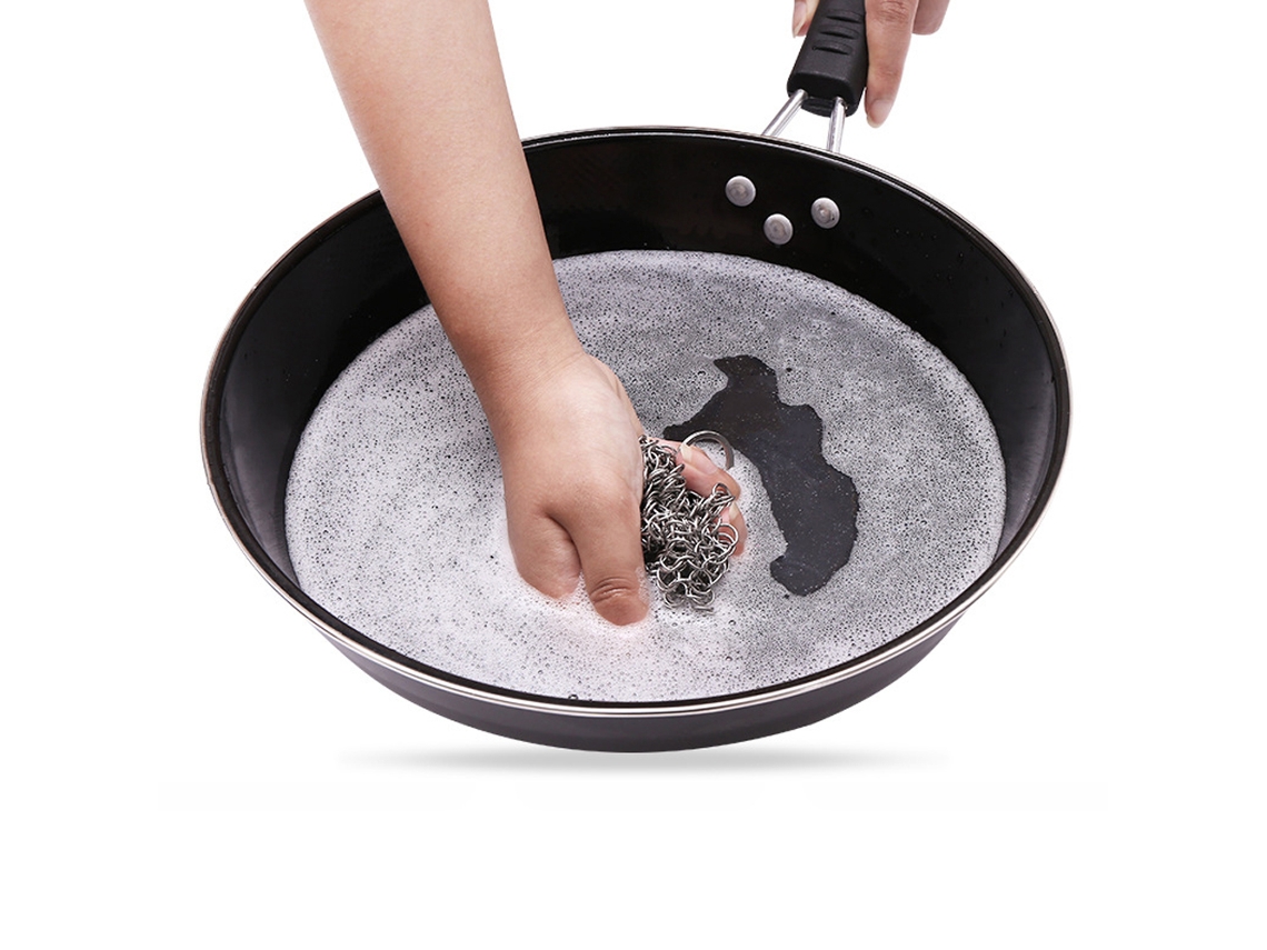 Limpador de Aço Inoxidável para Panelas de Ferro Fundido LAXISCREED