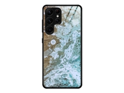 Capa De Celular De Vidro Com Padrão De Mármore Para Samsung Galaxy S23 Ultra 5g