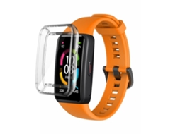 Pulseira De Relógio Lurelia Silicone Para Huawei Band 6 Laranja