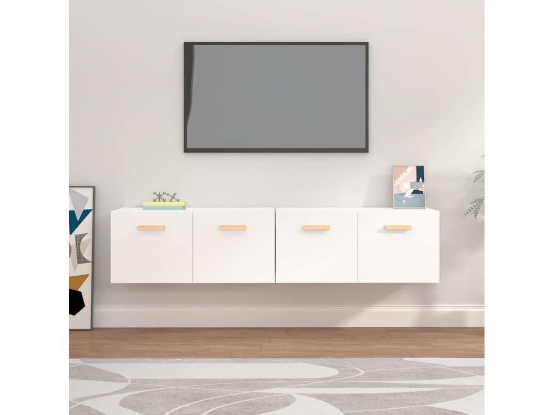 Wall Cabinet, Wall Cabinets Vidaxl Branco Madeira Processada (80 X 35 X 36.5 Cm)