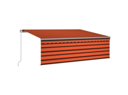 Toldo retrátil VIDAXL Multicolor Alumínio (4,5x3 m)