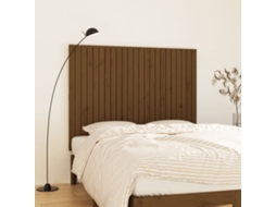 Vidaxl Cabeceira De Parede 146,5x3x110 Cm Pinho Maciço Castanho-mel