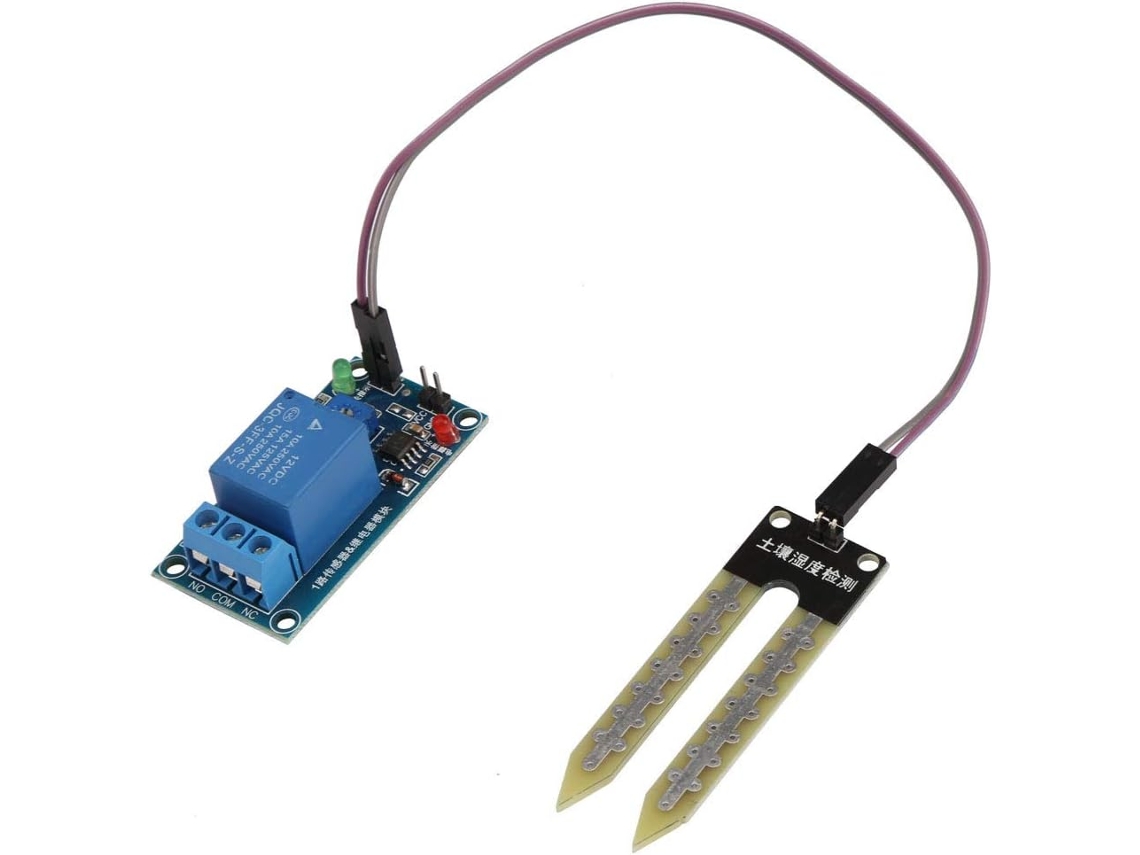Módulo De Controle Sensor Umidade Do Solo Genérico Dc12v, Interruptor Irrigação Automática Para Horta