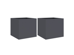 Planter, Planters Vidaxl Antracite Aço (32 X 30 X 29 Cm)