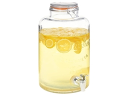 Vidaxl Dispensador De Água Xxl Com Torneira Transparente 8 L Vidro