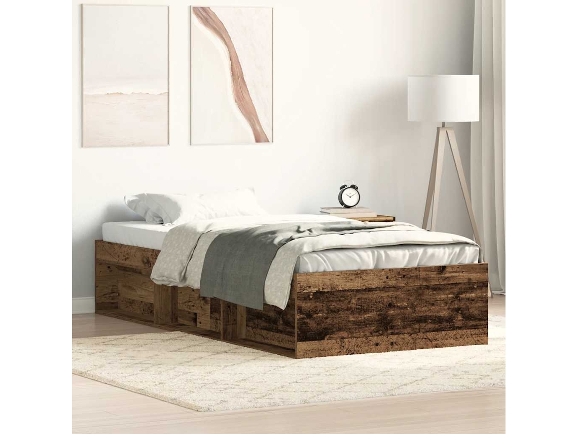 Vidaxl Estrutura De Cama Sem Colchão 90x200cm Derivados De Madeira