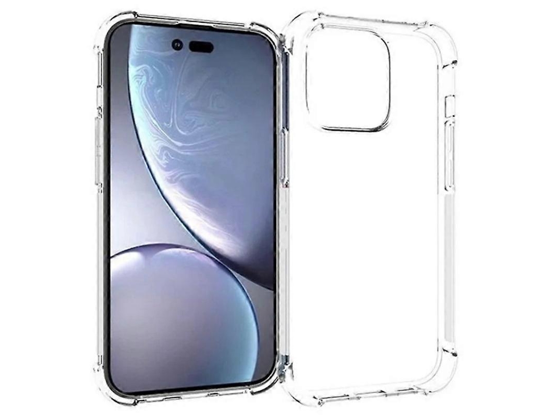 Capa Traseira Wanlonfeng Tm Series De 6,1 Polegadas Em Tpu Transparente De 2,0 Mm Para Iphone 13 Pro (lente Grande)