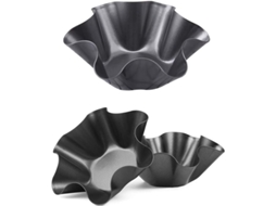 Moldes De Carbono Antiaderentes Para Fazer Tostadas Taco Bowl Salada 6 Polegadas Cozinha Preto