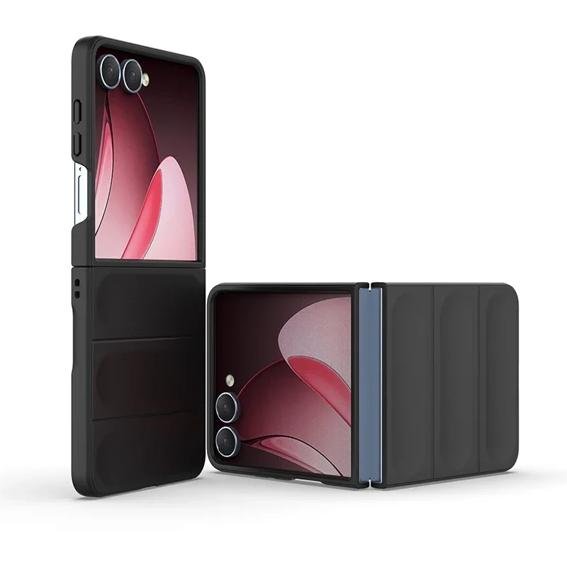 (preto, Galaxy Z Flip 6) Capa Rígida Fosca De Luxo Para Celular, Com Estrutura Protetora Espessa E Macia À Prova De Choque.