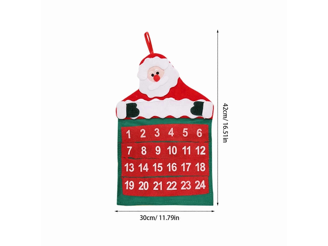 Calendário Do Advento De Natal Para Pendurar