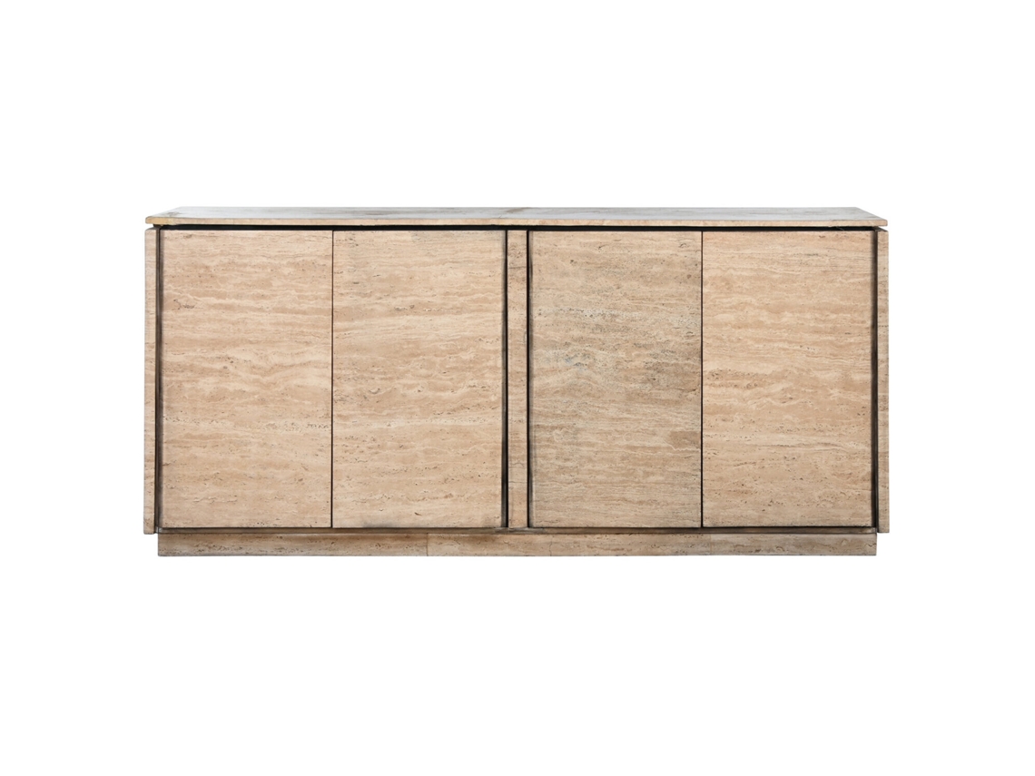 Buffet em Madeira de Mármore Travertino Natural ALEXANDRA HOUSE LIVING (180x40x85cm)