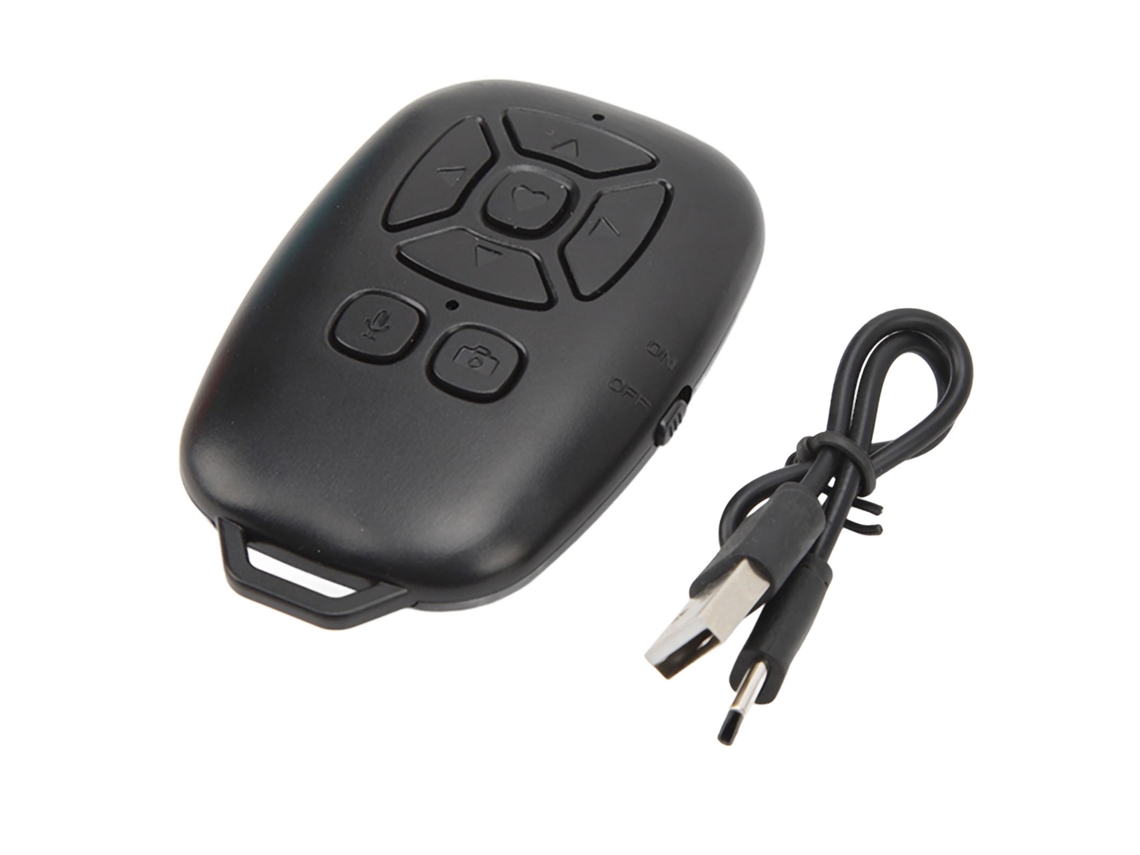 Controle Remoto Bluetooth 4.0 Para Câmera Sem Fio, Controle Remoto Para Selfies, Fotos E Vídeos, Preto Slowmoose