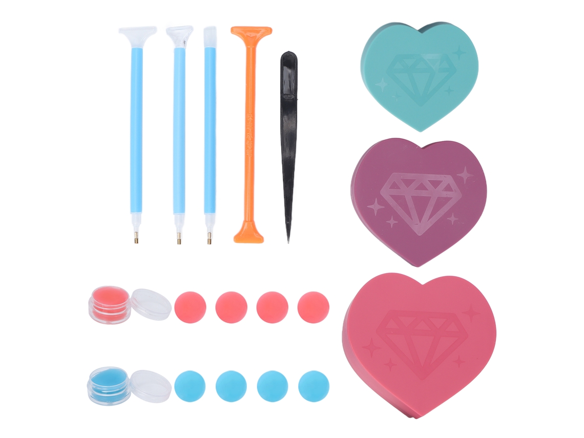 Kit De Ferramentas Para Pintura Com Strass: Pratos De Classificação De Pérolas, Pincéis E Acessórios Para Unhas E Artesanato Em Plástico Azul