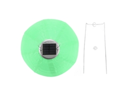 2026 lámpara Colgante de Tela Solar Led Estilo Chino Ip55 Impermeable Nylon para Jardín Exterior Fiesta Verde