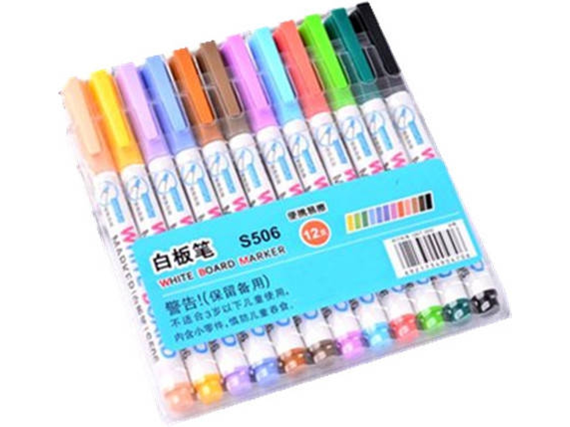 Conjunto de 12 Marcadores para Quadro Branco CHAOCHUANG (Multicor)