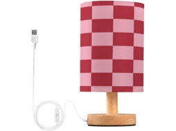 Luminária de mesa Frodotgv com LED e alimentação USB, interruptor de botão sem fita, ideal para quarto e sala.
