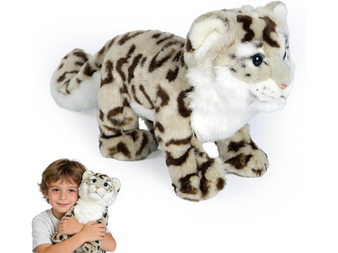Pelúcia De Leopardo-das-neves, Leopardo-das-neves Realista, Leopardo
