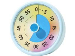 Temporizador Visual Com Contagem Regressiva, Intervalo 60 Minutos, Acabamento Azul, Para Cozinha, Confeitaria E Gestão Diária Do Tempo
