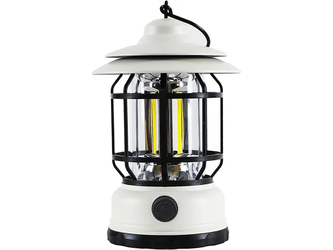 Rebe luz Led de Camping Retrô, Recarregável Via Usb, Regulável, Impermeável Ipx4, 1200mah, Bateria de Lítio, Portátil para Pesca/ Jardim/ Sem Energia
