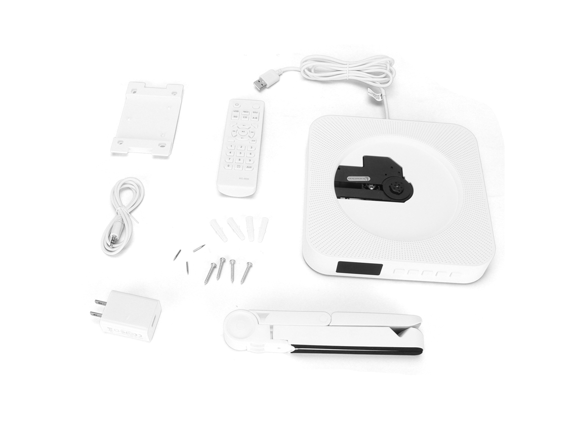 Yncm-player De Cd Bluetooth Em Parede Com Controle Remoto