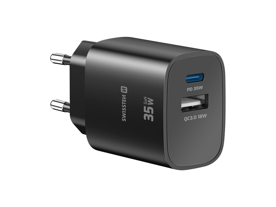 Carregador Usb c 35w Power Delivery e Usb 3.0 SWISSTEN