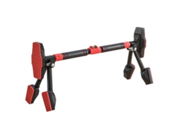 Barra de Puxada Ajustável de 80 a 110 Cm, Barra de Porta Nivelada Integrada, Estrutura Triangular, Até 225 Kg, Preta Ge