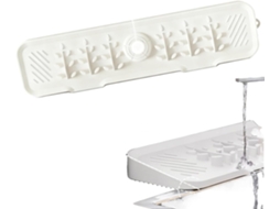 Tapete de silicone antiderrapante para pia de cozinha, secagem rápida, protetor contra derramamento de água.