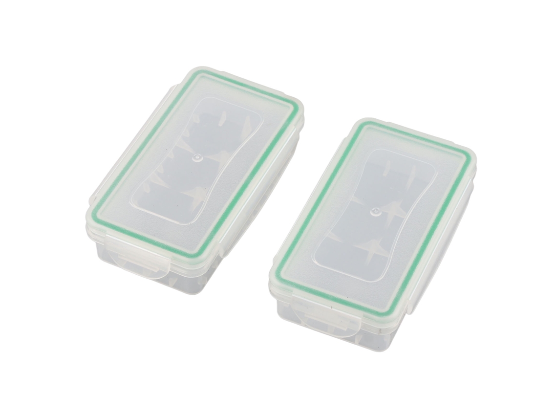 Caja De Armazenamento Para Baterias 18650, 2 Unidades, Protetor Impermeável