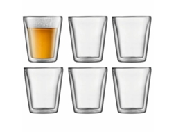 Conjunto De Copos Bodum 200 Ml Transparente Vidro De Borosilicato Liso 6 Peças (6 Unidades)