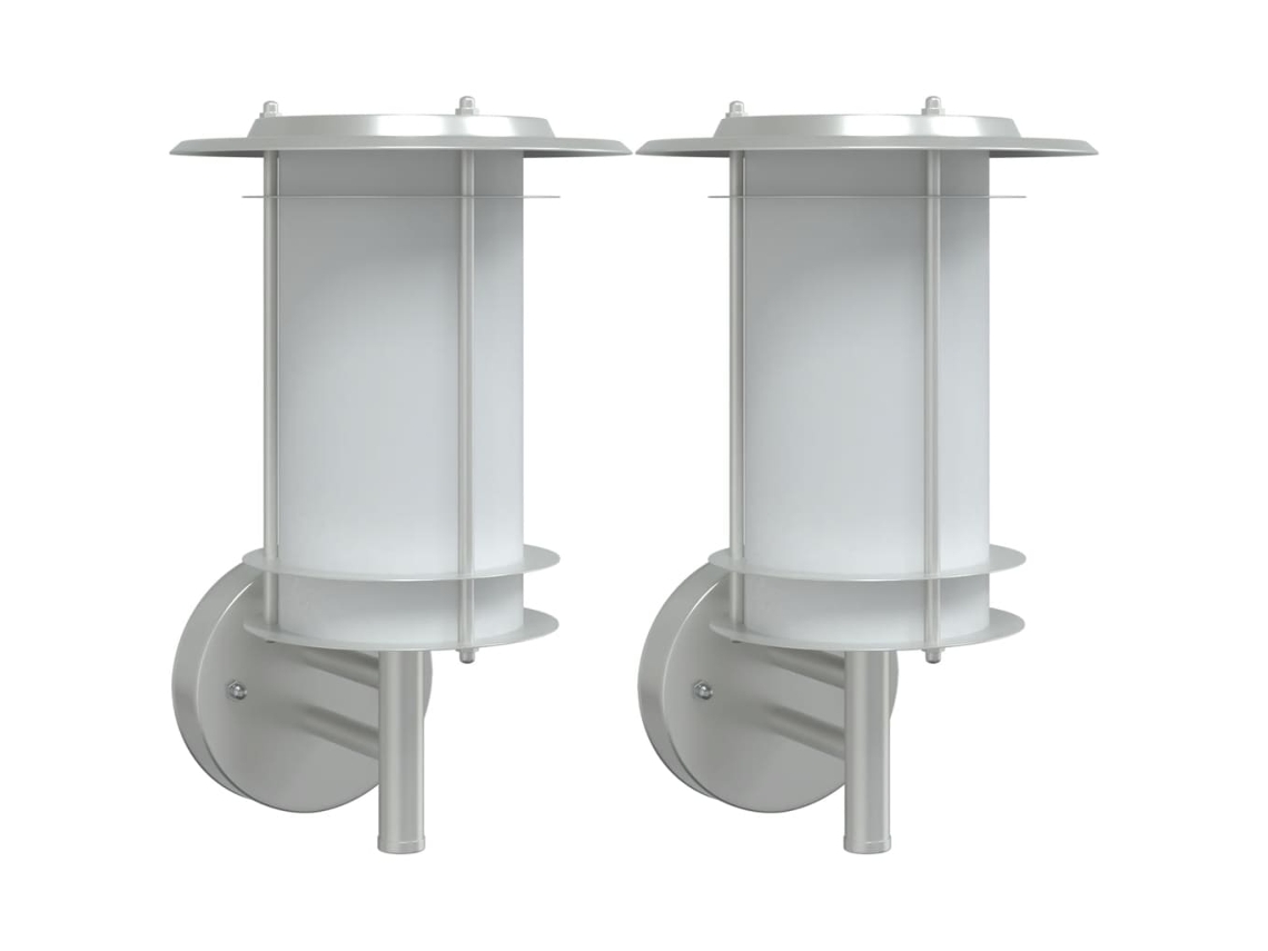Outdoor Wall Light, Outdoor Wall Lights Vidaxl Prateado Aço Inoxidável (n/a)