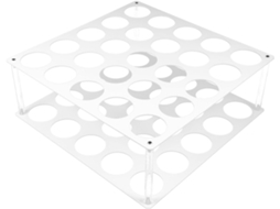 Suporte Para Rolos De Vinil Com 25 Furos, Acrílico Resistente E Leve, Fácil De Montar Para Escritório E Casa