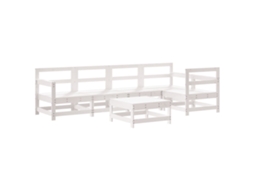 Garden Lounge Set, Garden Lounge Sets Vidaxl Branco Madeira De Pinho (n/a)