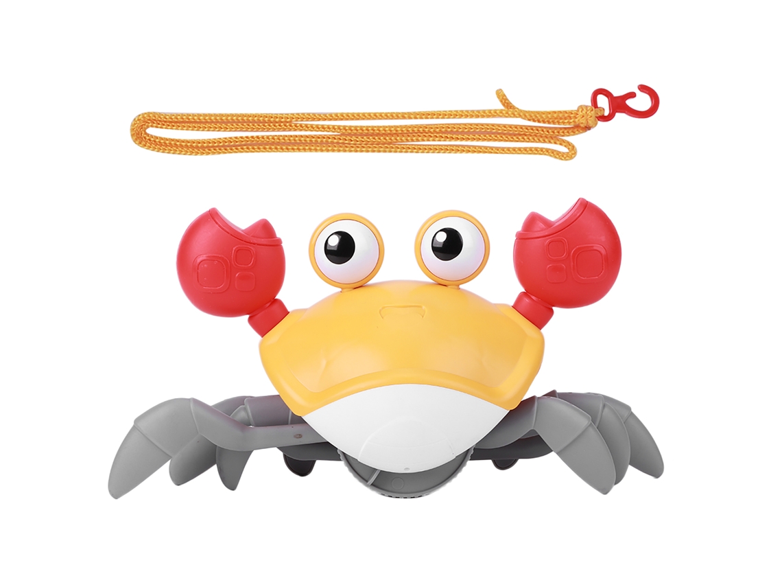 Primerox brinquedos de Banho Caranguejo Cartoon para Bebê com Corda de Reboque Laranja