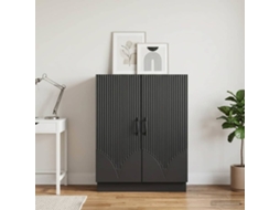 Vidaxl Buffet Preto 66 X 34,5 X 87 Cm Derivados De Madeira