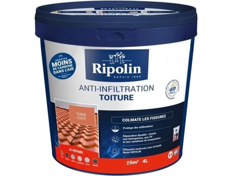 Revestimento Anti Infiltração Para Telhado Ripolin Terracota 4l Duas Camadas