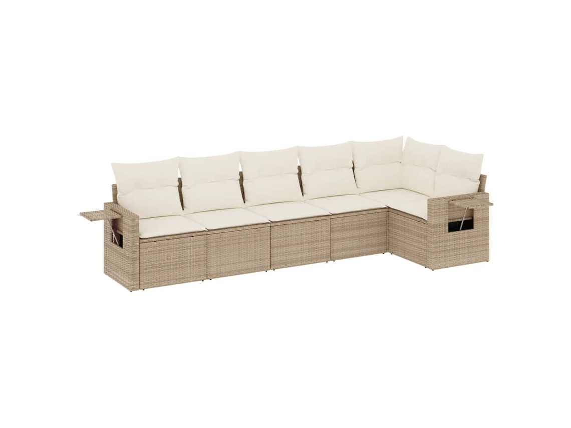 Garden Sofa Set, Garden Sofa Sets Vidaxl Bege Rattan / Vime (n/a)