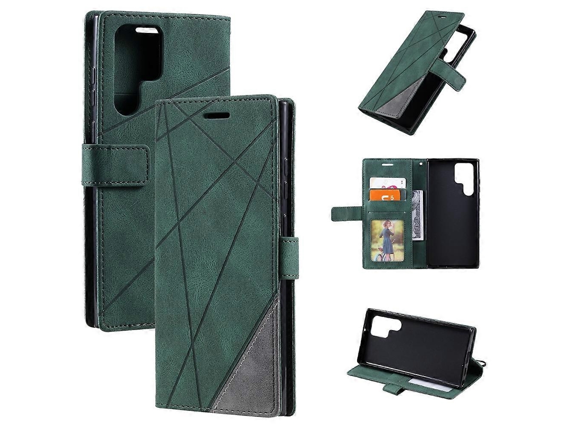 Capa De Celular Em Couro Sintético Com Toque Aveludado Para Samsung Galaxy S23 Ultra 5g