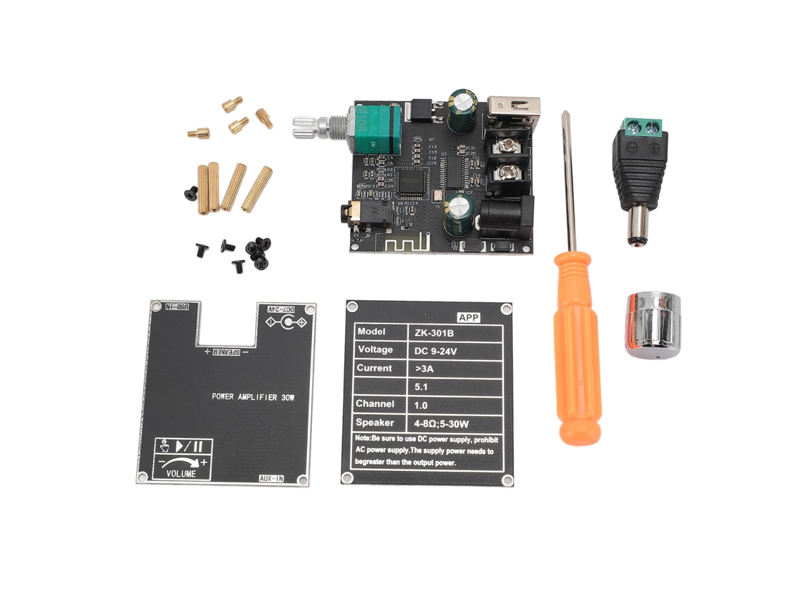 Módulo Amplificador Bluetooth 5.1 Monofônico 30w Tpa3110d2 com App