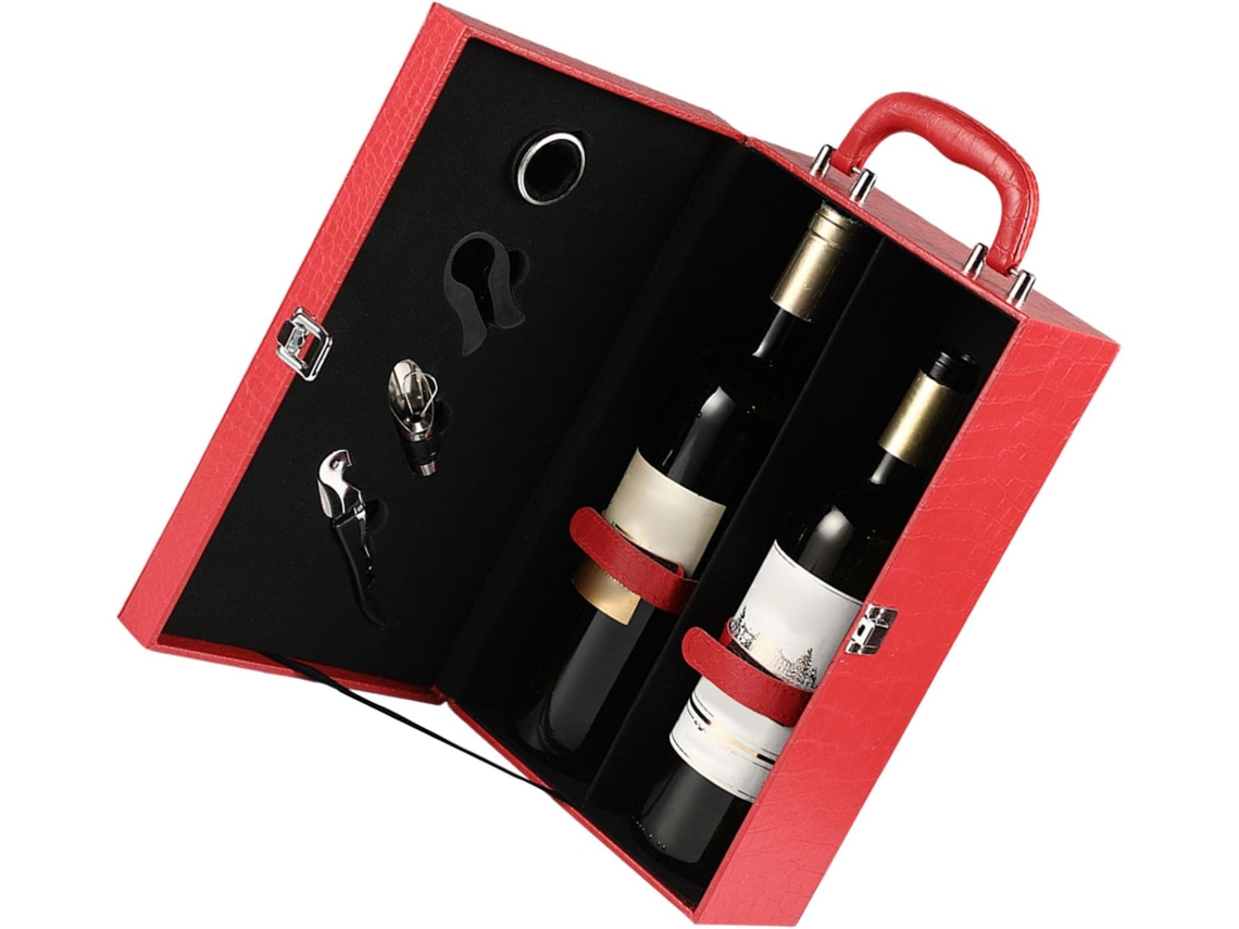 Bolsa Térmica Portátil Dupla Para Água/vinho, Fabricada Em Pu Resistente A Impactos, Com Alça Ergonômica,