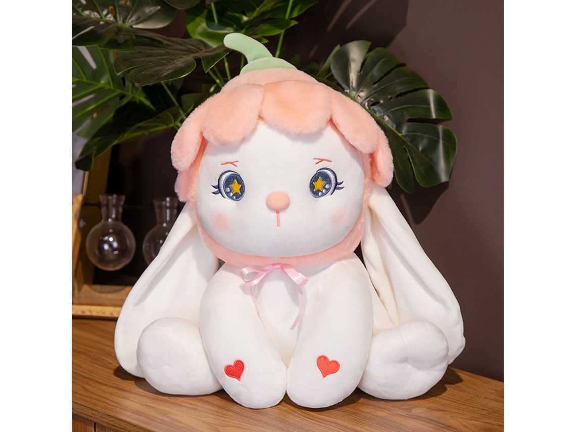 Primerox boneca de Pelúcia Coelha Petal Macia Adorável Presente de Férias para Crianças e Adultos