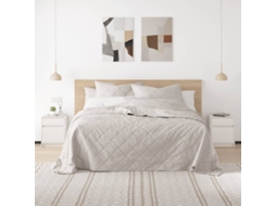 Vidaxl Mesas De Cabeceira 2 Pcs 40x31x50 Cm Pinho Maciço Branco