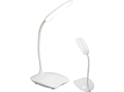 Luminária de mesa LED com haste flexível para ambientes