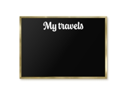 Magnetic Board My Travels For The Living Room Espelharte (70x50 Cm)