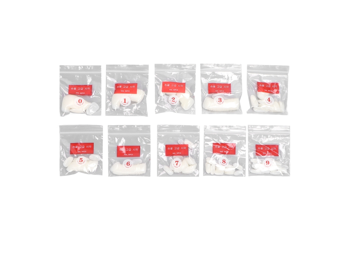 500pcs Uñas Falsas Profesionales Para Salón Y Hogar Diy Portátiles Color Natural Accesorios De Uñas