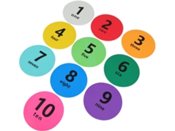 Conjunto De 10 Marcadores Circulares Numerados